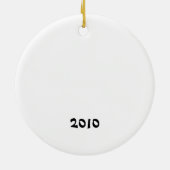 Lustiges Tipsy Ren-fröhliche Keramik Ornament (Hinten)