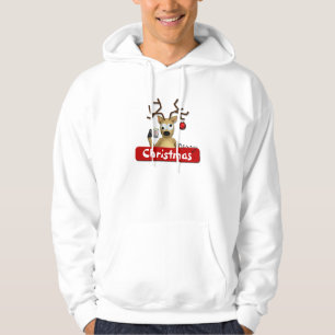 Lustiges Tipsy Ren-Weihnachtsmit kapuze Sweatshirt