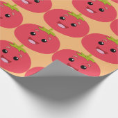 lustiges Tomat Geschenkpapier (Ecke)