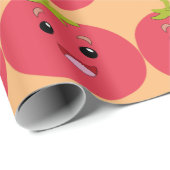 lustiges Tomat Geschenkpapier (Rolleneckpunkt)