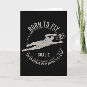 Lustiges Torwart-Geschenk Fußball Torwart Born To Karte