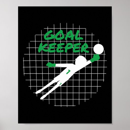 Lustiges Torwart-Geschenk-Shirt Fürchte den Torwar Poster (Vorne)
