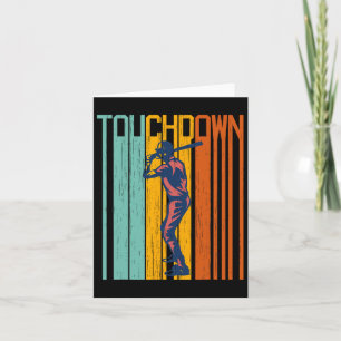 Lustiges Touchdown Baseball Football Shirt Durchei Karte