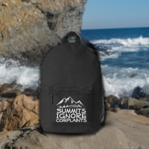 Lustiges Trail-Zitat Wanderrucksack Schwarz Weiß Bedruckter Rucksack
