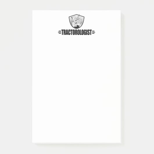 Lustiges Traktor-Laufen Post-it Klebezettel (Vorderseite)
