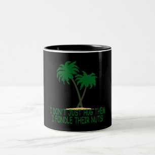 Lustiges treehugger zweifarbige tasse