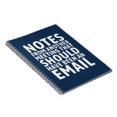 Lustiges Treffen, das eigentlich eine E-Mail hätte Notizblock (Rechte Seite)