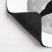 Lustiges Trex fliegendes Mond-Design Mousepad (Ecke)