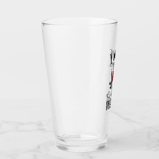 Lustiges trinkendes Wortspiel, das ich mache, Glas (Rechts)