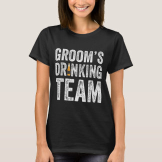 Lustiges Trinkteam des Bräutigams Trauzeugen Jungg T-Shirt