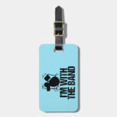 Lustiges Trommel-Gewohnheits-Band Gepäckanhänger (Vorderseite vertikal)