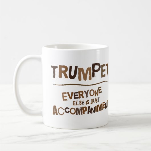 Lustiges Trompete-Geschenk Kaffeetasse (Links)