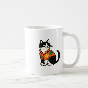 Lustiges tropisches Katze Hawaiian Aloha Urlaub De Kaffeetasse