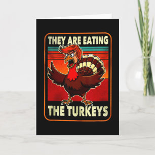 Lustiges Trump Amerikanisches Shirt Sie essen Trut Karte