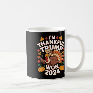 Lustiges Trump-Erntedankfest Ich bin dankbar, dass Kaffeetasse