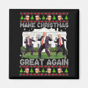Lustiges Trump-Make-Christmas-Great-Again-Hässlich Magnet