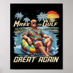Lustiges Trump-Shirt Mach den Golf großartig Trump Poster