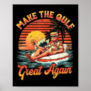 Lustiges Trump-Shirt Mach den Golf großartig Trump Poster