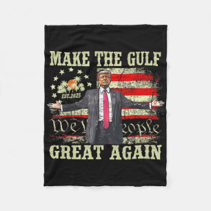 Lustiges Trump-Shirt Mach den Golf wieder großarti Fleecedecke