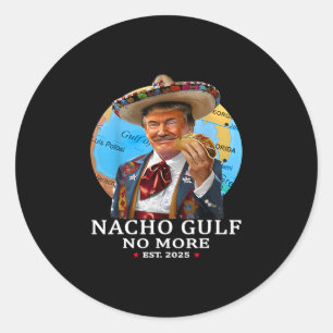 Lustiges Trump-Shirt Nacho Golf Nicht mehr Trump M Runder Aufkleber