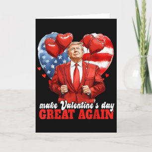 Lustiges Trump-Valentinsherz Liebe für Frauen Männ Karte