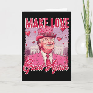 Lustiges Trump-Valentinsherz Liebe für Frauen Männ Karte