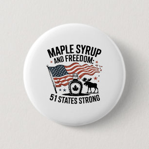 Lustiges Trump-Zitat Kanada 51. Staat der USA _1  Button