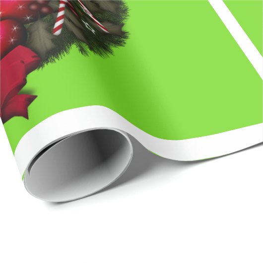 Lustiges Trumpf-Fältchen "Weihnachtsküsse " Geschenkpapier (Rolleneckpunkt)