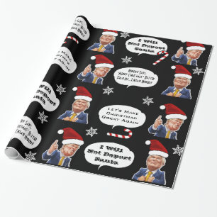Lustiges Trumpf-Weihnachten Geschenkpapier