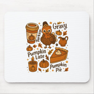 Lustiges Truthahn-Gravy-Pump für das Thanksgiving- Mousepad