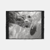 Lustiges Truthahn-Selfie-Ufo-Thanksgiving Fleecedecke (Vorderseite (Horizontal))