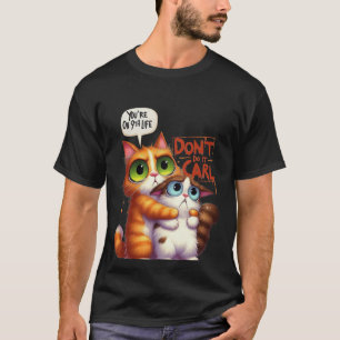 Lustiges "Tu es nicht Carl" 9. Leben Katze✨🐈🚫 T-Shirt