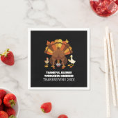 Lustiges Turducken-Erntedankfest Serviette (Beispiel)