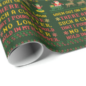 Lustiges Twas die Nacht vor dem Weihnachten Geschenkpapier (Rolleneckpunkt)