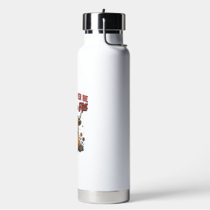 Lustiges Über-den-Hügel-Hochlandkuh-Geburtstagsdes Trinkflasche