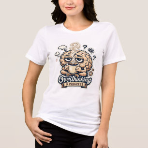Lustiges Überdenken-in-Gang-T-Shirt Nachvollzieh Tri-Blend Shirt