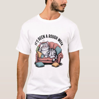 Lustiges Überdenker-Katzen-Shirt  T-Shirt