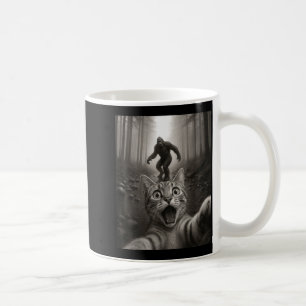 Lustiges überrascht Ed Katze Selfie mit Bigfoot Sa Kaffeetasse