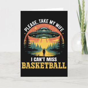 Lustiges UFO-Skelett-Witz Alien-Entführung Retro f Karte