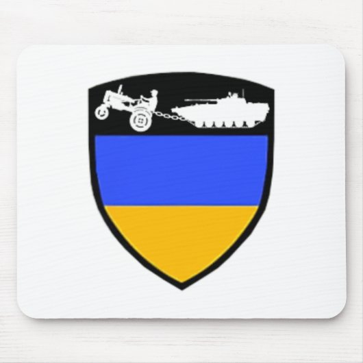 Lustiges Ukraine-Bauer-Traktor-Schlepptank-Meme  Mousepad (Vorne)