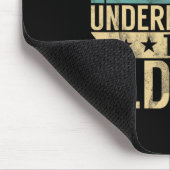 Lustiges Ultimate Frisbee Der alte Kerl Disc Golf Mousepad (Ecke)