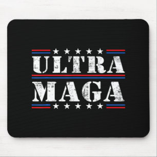 Lustiges Ultra-Maga-Vintage-Amerikanische-Flagge U Mousepad