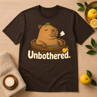 Lustiges Unbothered Capybara Yuzu Onsen T-Shirt
