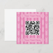 Lustiges und Fancy Herz QR Code Einladung (Vorne/Hinten)