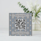 Lustiges und Fancy Herz QR Code Einladung (Stehend Vorderseite)