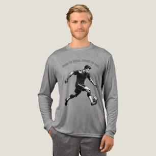 Lustiges und motivierendes Fußball-T-Shirt Tri-Blend Shirt