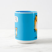 Lustiges und niedliches großes Pferd und kleines Zweifarbige Tasse (Mittel)