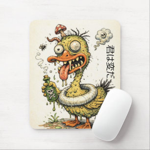 Lustiges und seltsames handgezeichnetes Cartoon-En Mousepad