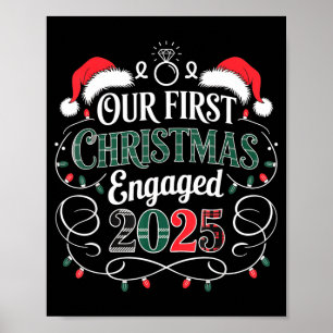 Lustiges unser erstes Weihnachten verlobt 2025 Paa Poster