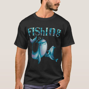Lustiges Unterwasser-Angler-Zitat-Design T-Shirt
